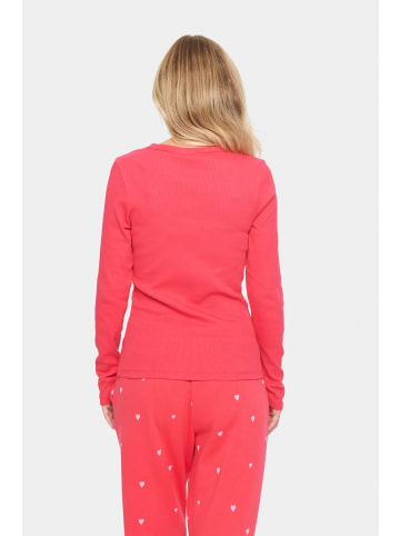 SAINT TROPEZ Langarm-Bluse ZisteSZ Fitted in Viva Magenta