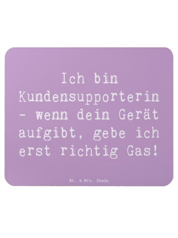 Mr. & Mrs. Panda Mousepad Spruch Kundensupporterin Power mit Spruch in Lavendeltraum