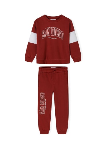Minoti 2tlg. Set: Jogginganzug 23fleece130 in dunkelrot