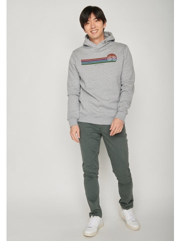 GreenBomb Hoodie Bike Sunset Stripes in Heidekraut Grau