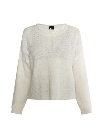 DreiMaster Klassik Pullover in Wollweiss