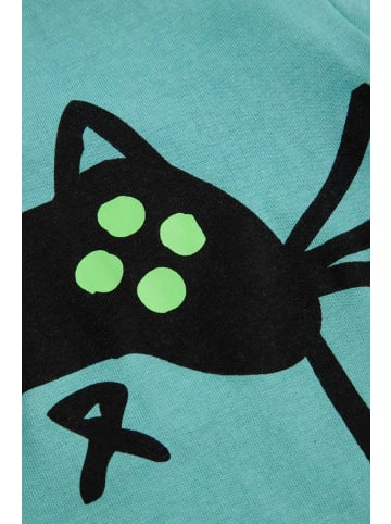 MOKIDA Baumwoll-T-Shirt mit kurzen Ärmeln in grün