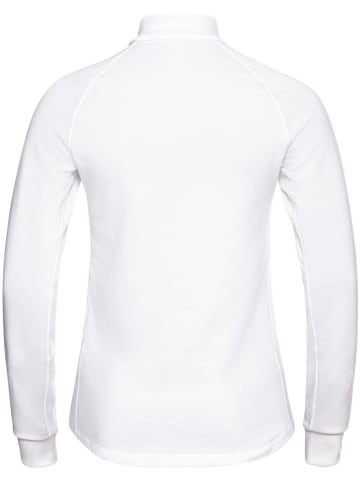 Odlo Longsleeve "Midlayer 1/2 Zip Berra" in Weiß