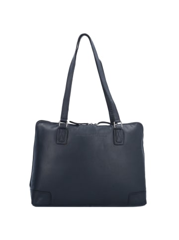The Chesterfield Brand Wax Pull Up Schultertasche Leder 37 cm Laptopfach black
