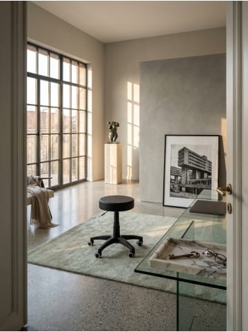 KADIMA DESIGN Hocker Design Arbeitshocker Kunstleder Sitzhocker mit Rollen