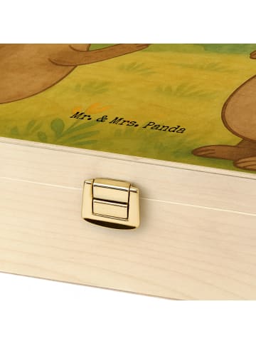 Mr. & Mrs. Panda Teebox Bären mit Hut Design ohne Spruch in Weiß