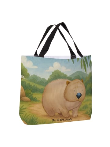 Mr. & Mrs. Panda Shopper Wombat Design ohne Spruch in Weiß