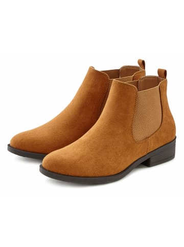 LASCANA Chelseaboots in camelfarben