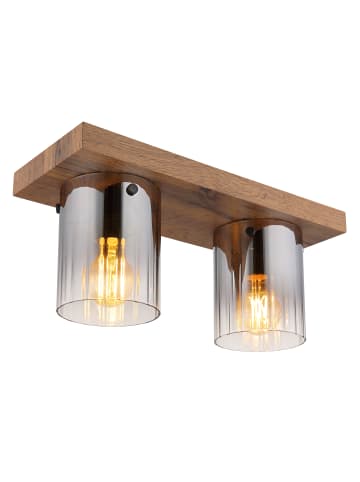 Globo lighting Deckenleuchte "UNDERWOOD" in brown