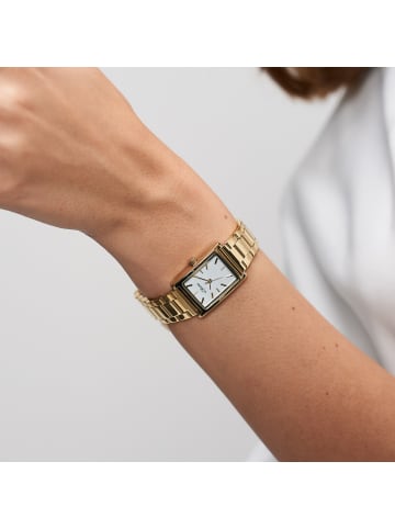 s.Oliver Armbanduhr Line Time in gold