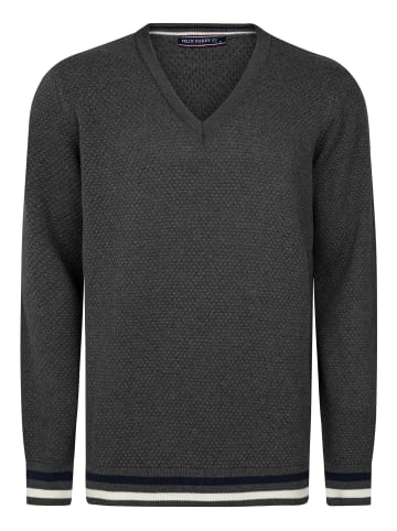 Felix Hardy V-Ausschnitt Pullover in Anthrazit