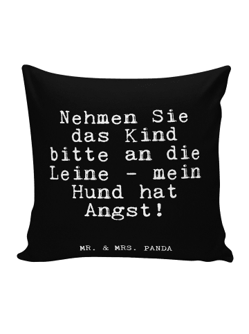 Mr. & Mrs. Panda Sofa Kissen Nehmen Sie das Kind... mit Spruch in Schwarz