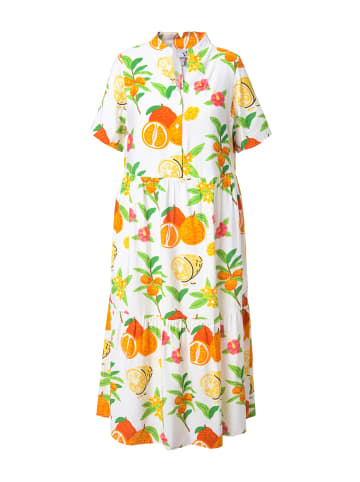 Ulla Popken Kleid in schneeweiß