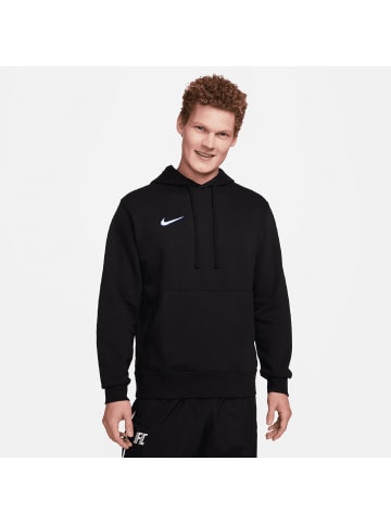 Nike Performance Kapuzenpullover Club Fleece in schwarz / weiß