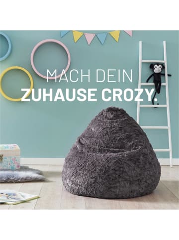 Lumaland Sitzsack Fluffy 120l hellgrau L17-h grau