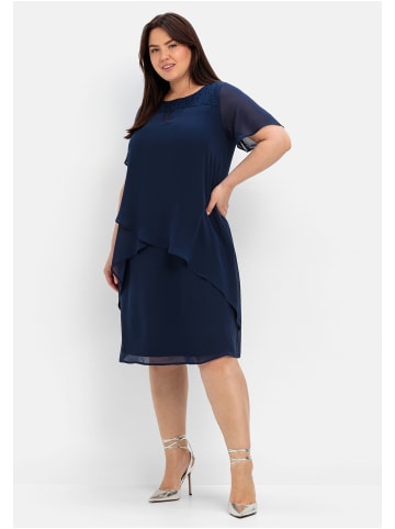 sheego Cocktailkleid in marine