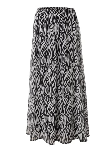 Aniston CASUAL Maxirock in schwarz-wollweiß