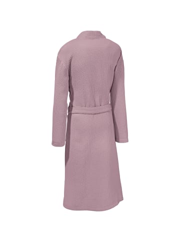 Erwin Müller Piqué Unisex-Bademantel lang Hohenfels in mauve