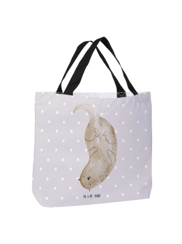 Mr. & Mrs. Panda Stofftasche Otter Kopfüber ohne Spruch in Grau Pastell