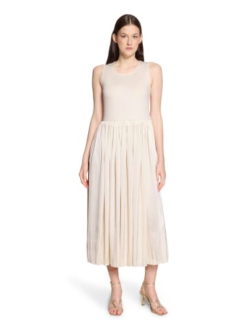 Vera Mont Basic-Kleid mit Plissee in Bright Gardenia
