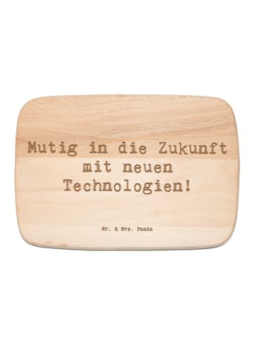 Mr. & Mrs. Panda Schneidebrett Holz Spruch Neuen Technologien be... in Transparent