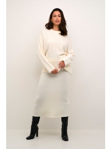 Kaffe Strickpullover KAmanu in Chalk