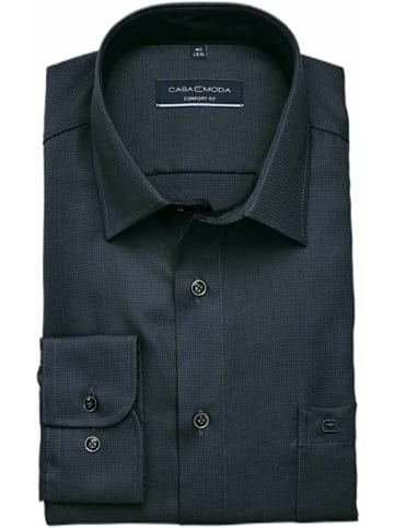 CASAMODA Langarm FreizeitHemd für Herren in schwarz