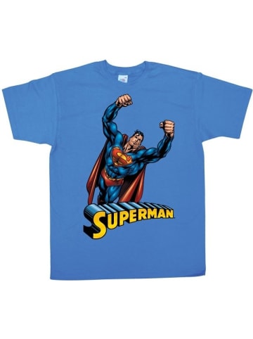 Superman Shirt in Blau