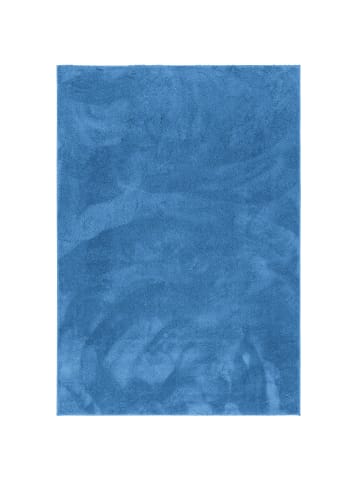 Pergamon Super Soft Kinder Hochflor Teppich Silky Kids in Blau