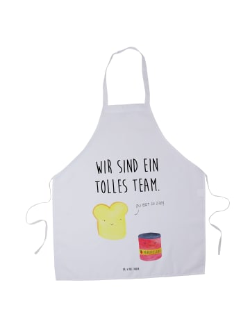 Mr. & Mrs. Panda Grillschürze Toast Marmelade mit Spruch in Weiß