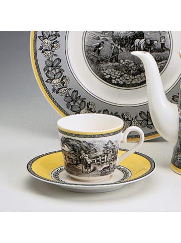 Villeroy & Boch 6er Set Kaffee- / Teeuntertassen Audun Ferme ø 16 cm bunt in bunt