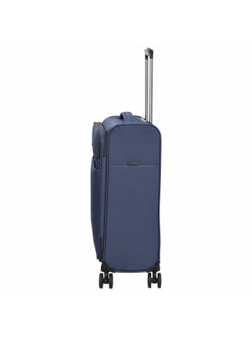 Stratic Light+ - 4-Rollen-Trolley 55 cm S (black) in dark blue