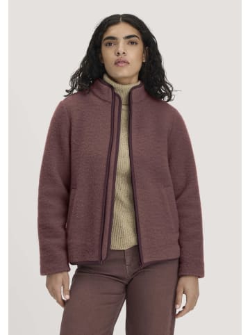 Hessnatur Wollfleece Jacke in wildrose