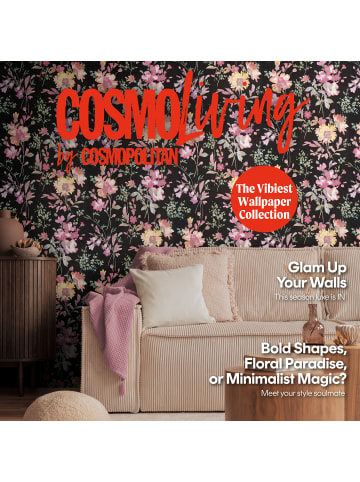 A.S. Création Tapete Blooming Symphony in Schwarz-Pink 