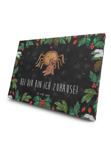 Mr. & Mrs. Panda Adventskalender Spinne Agathe Teddy mit Spruch in Kreidetafel