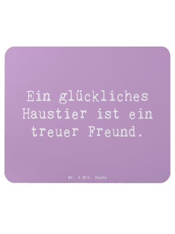 Mr. & Mrs. Panda Mauspad Spruch Haustiere pflegen mit Spruch in Lavendeltraum