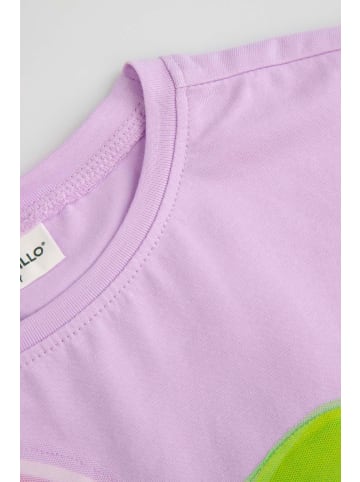 Coccodrillo T-Shirt mit kurzen Ärmeln in violett
