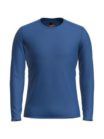 icebreaker Longsleeve 200 Oasis Crewe in Azurblau