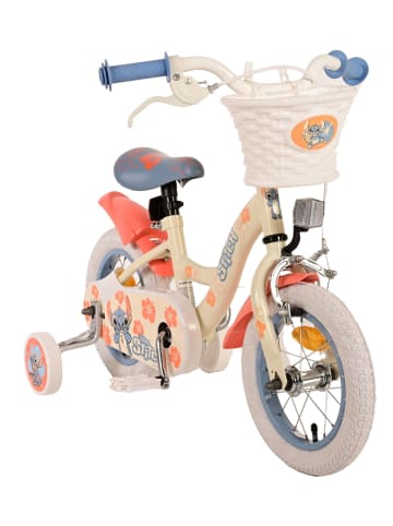 Volare Kinderfahrrad Disney Stitch Mädchen 12 Zoll Kinderrad Cremefarbend 3 Jahre