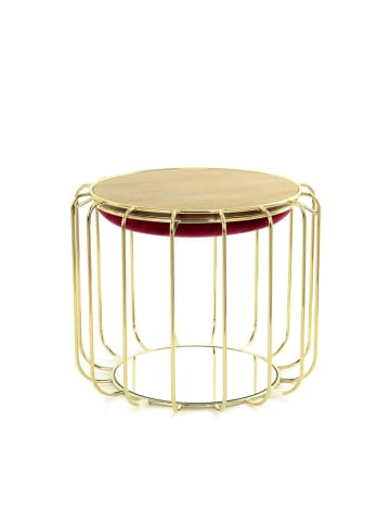Kayoom Sitzkissen Pouf Comfortable in rot - gold