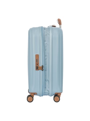 BRIC`s Taormina 4 Rollen Trolley S 57 cm mit Dehnfalte sky