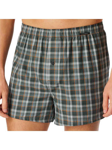 Schiesser Web-Boxershorts 2er Pack in Blau/Grün