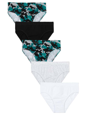 Minoti 5er-Set: Slips 9B BRIEF 4 in schwarz