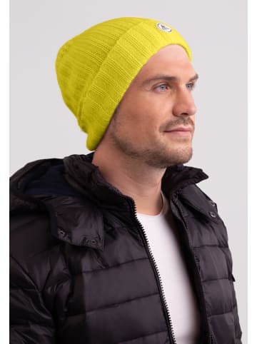 CASH-MERE.CH Bio Rib Mütze in Maisgelb