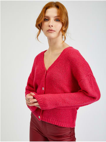 orsay Cardigan in Dunkelrosa