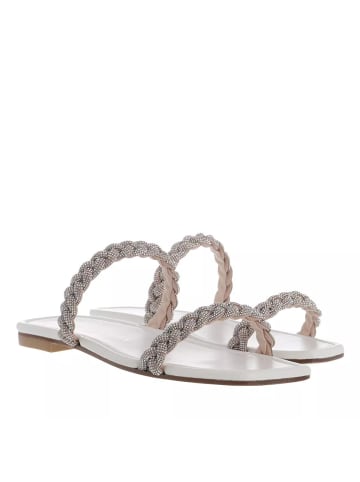 Stuart Weitzman Addison Slide Sandal White in white