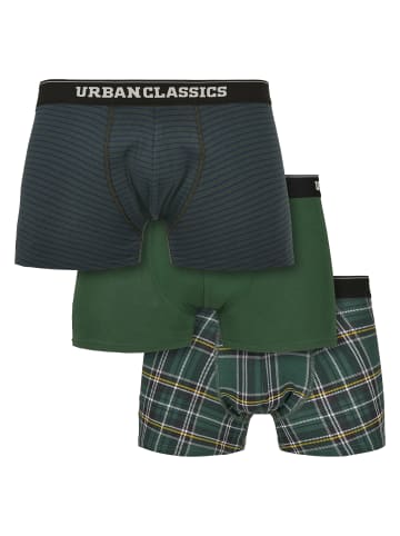 Urban Classics Boxershort in dgrn plaidaop+btlgrn/dblu+dgrn