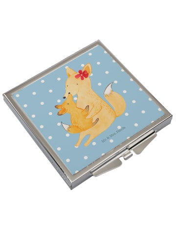 Mr. & Mrs. Panda Handspiegel Fuchs Mama ohne Spruch in Blau Pastell