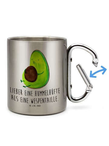 Mr. & Mrs. Panda Thermobecher Avocado Pfeifen mit Spruch in Silber