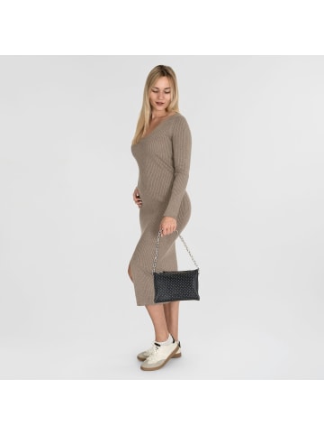 Seidenfelt Jomala Schultertasche 28 cm in black with tiny rivets